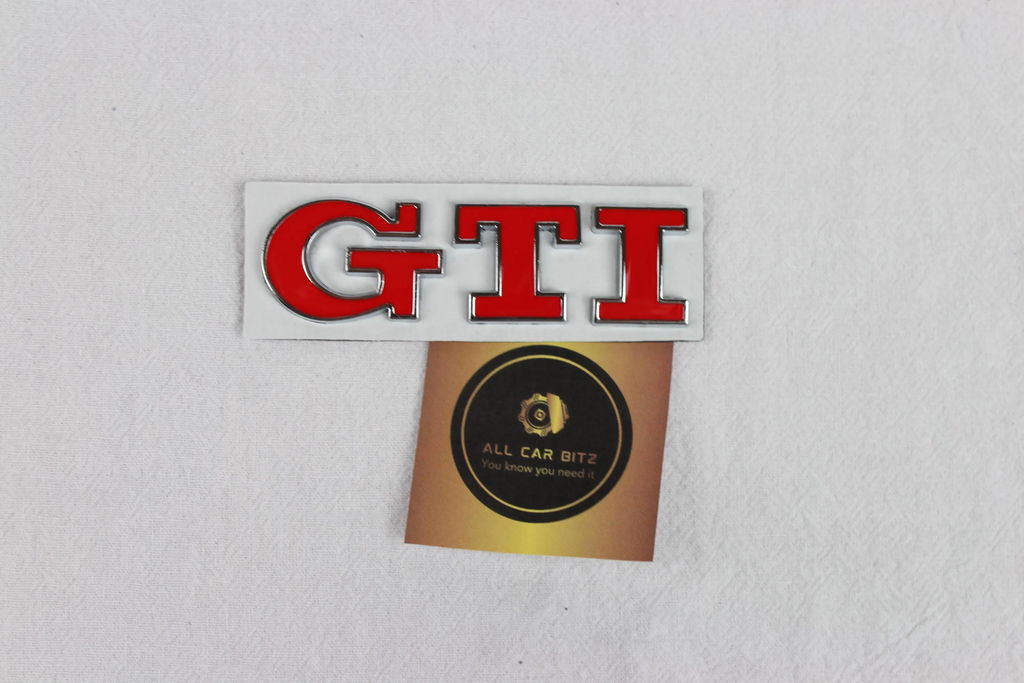 Red Volkswagen GTI logo badge
