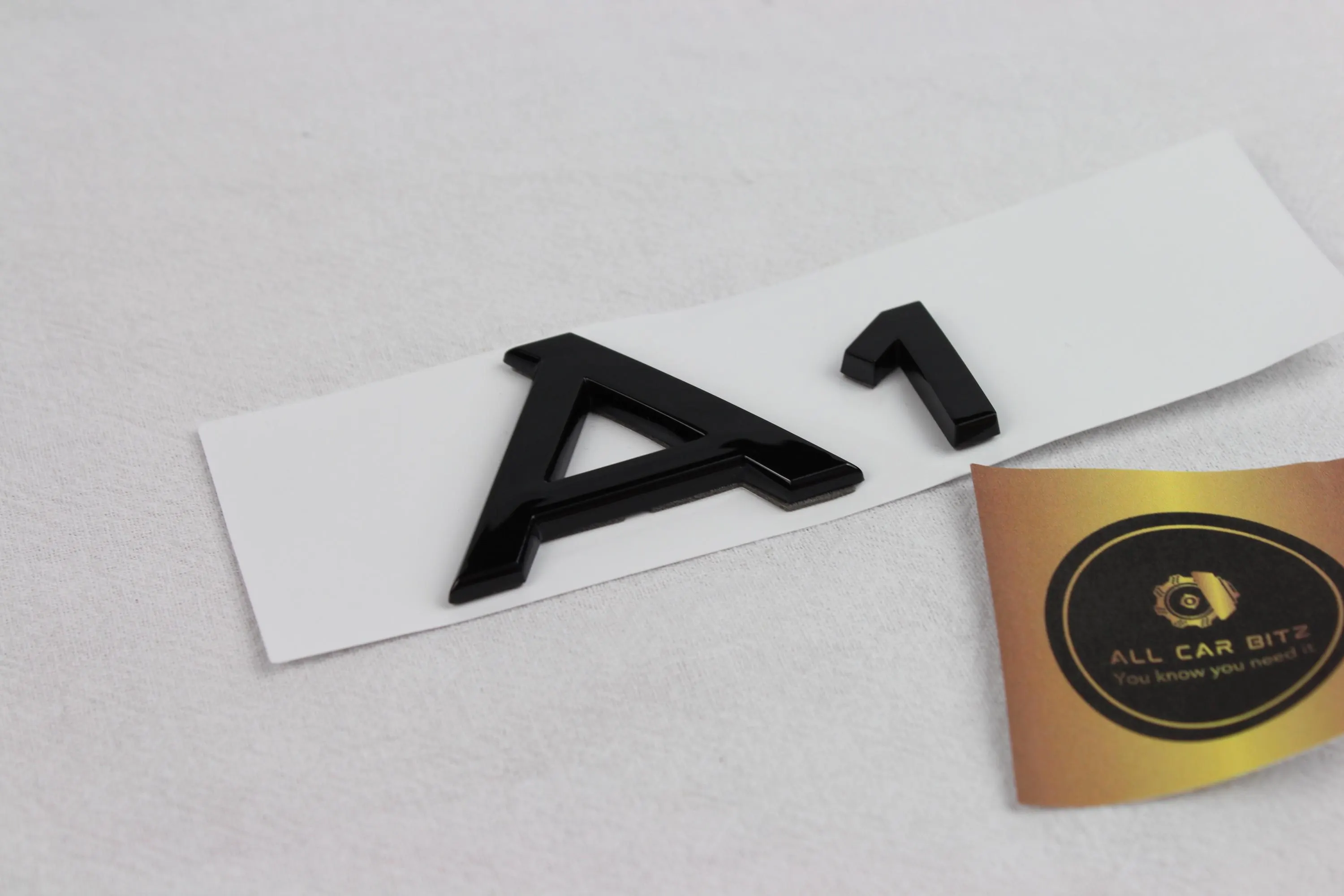 Audi A1 black logo badge