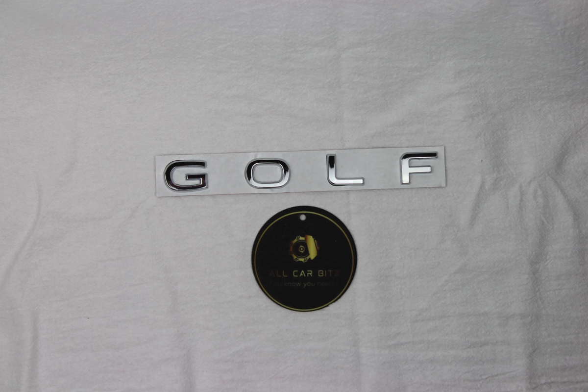Volkswagen Golf MK8 2020–2026 chrome GOLF Letter Emblem