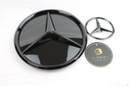 Mercedes-Benz C-Class 2019-2023 Gloss Black Front & Rear Badge Set