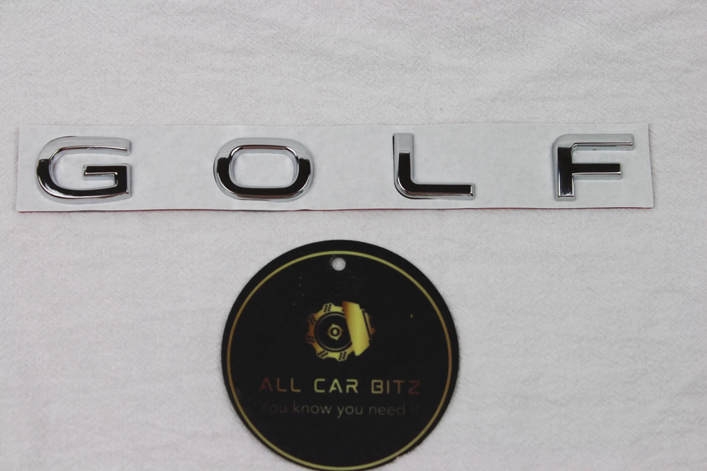 Volkswagen Golf MK8 2020–2026 chrome GOLF Letter Emblem