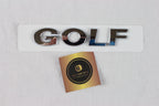 Volkswagen Golf MK7.5 Gloss Chrome Badge Set – Front, Rear & GOLF Lettering