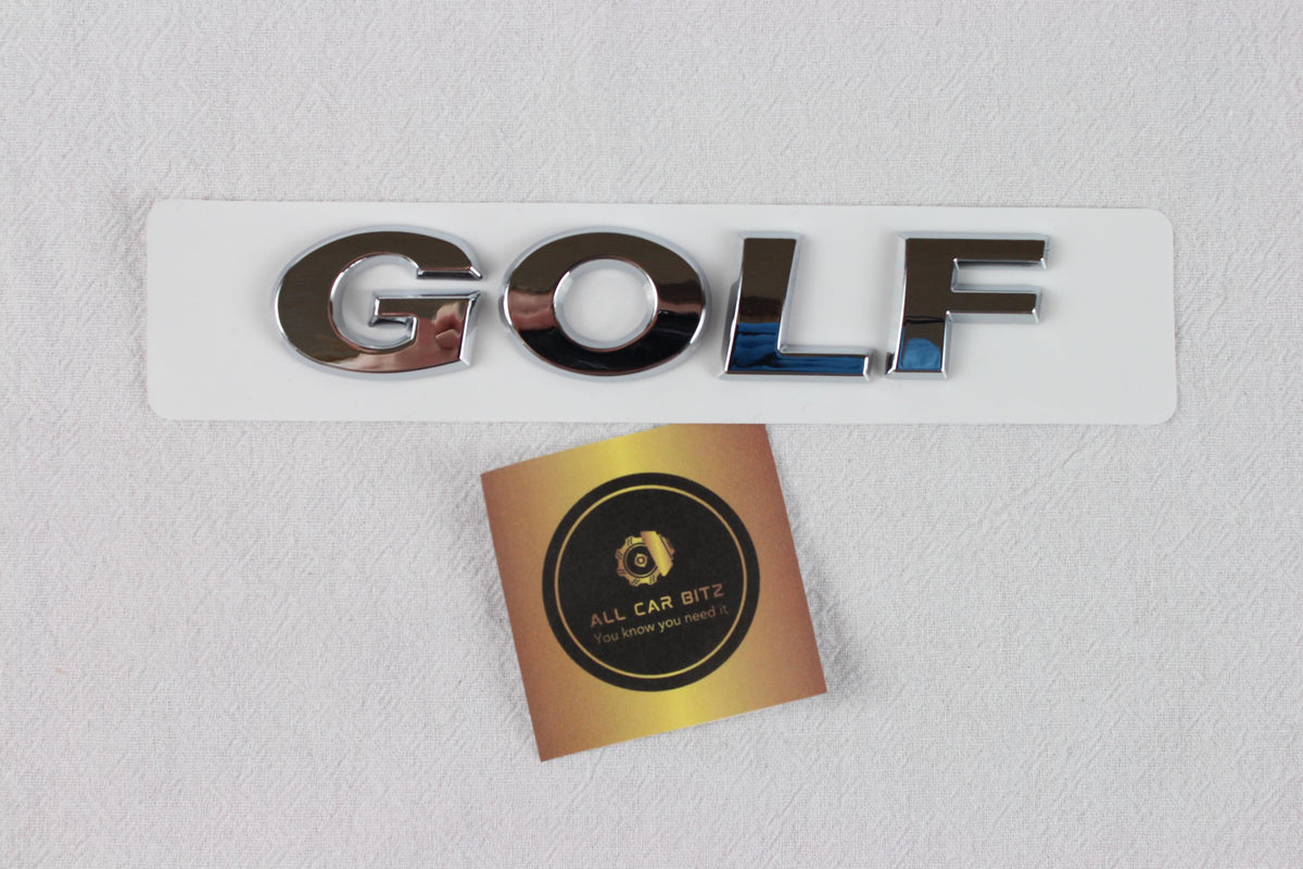 Volkswagen Golf MK7.5 Gloss Chrome Badge Set – Front, Rear & GOLF Lettering