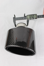 Audi RS3 6"x4" Carbon Fiber Oval Dual Exhaust TailPipe Tips